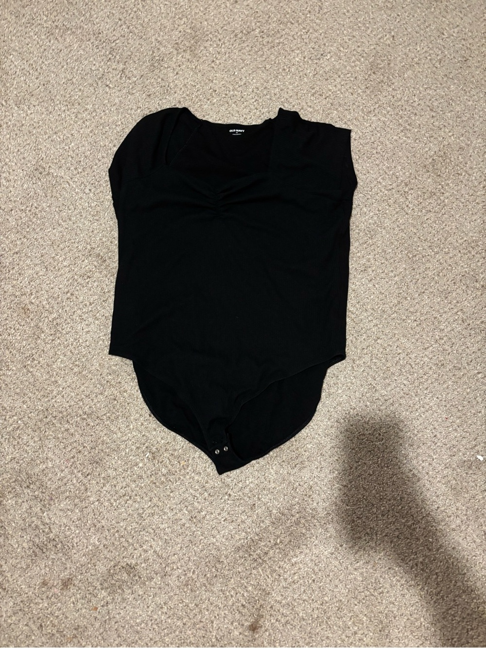 Old Navy Black Snap-Closure Bodysuit